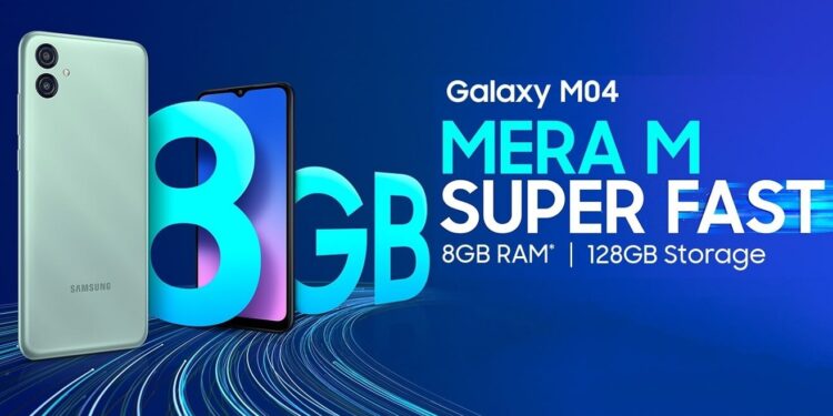 Galaxy M04 vừa được ra mắt