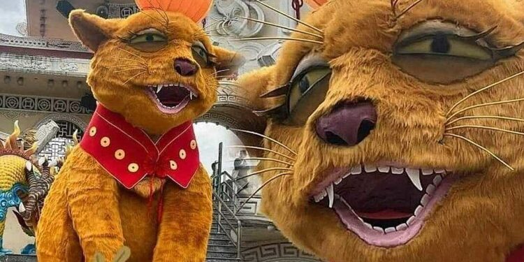 Linh vật mèo hài hước khắp cả nước