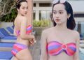 Nữ sinh Kinh tế khoe dáng đẹp nõn nà với bikini màu sắc