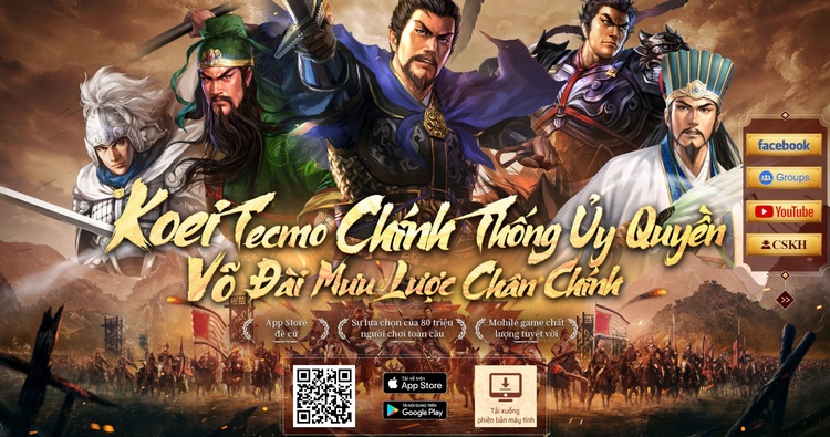 Tam Quốc Chí - Chiến Lược ra mắt bản PC giúp game thủ tận hưởng võ đài chiến lược rộng lớn hơn